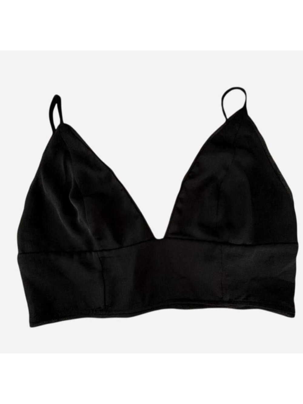 Black free people crop top with adjustable straps...